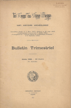 Bulletin des "Amys du Vieux Dieppe" n°X - année 1920