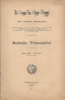 Bulletin des "Amys du Vieux Dieppe" n°XIV - année 1922