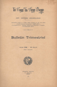 Bulletin des "Amys du Vieux Dieppe" n°XLI - année 1938