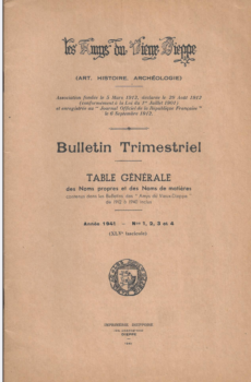 Bulletin des "Amys du Vieux Dieppe" n°XLV - année 1941