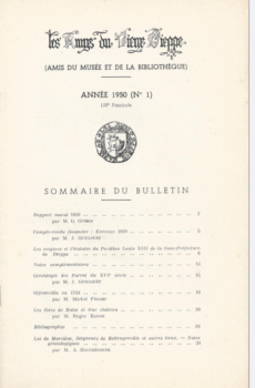 Bulletin des "Amys du Vieux Dieppe" n°LIII - année 1950