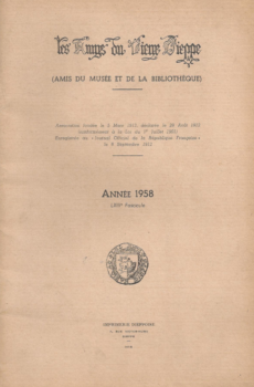 Bulletin des "Amys du Vieux Dieppe" n°LXIII - année 1958