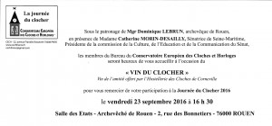 invitation Journée du Clocher