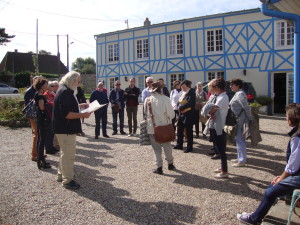 début de la visite guidée préparée par Mme Corrieu