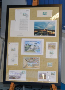 petite exposition sur les timbres postaux dieppois et le lutrin de F Miellot présentés aux Amys et Amyes (1)