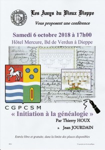 affiche conf Généalogie