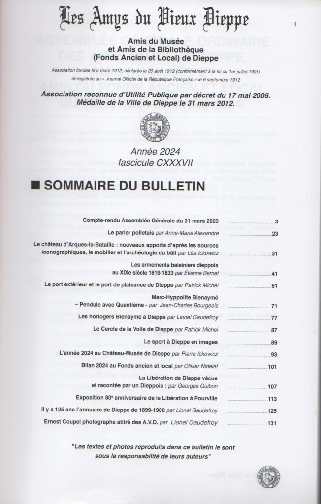 2024 sommaire bulletin