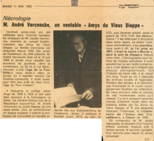 Vercnocke nécrologie